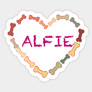 ALFIE YOUR FOUR LEGGED FRIEND Sticker